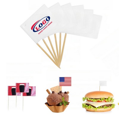 Custom Full Color Toothpick Flag